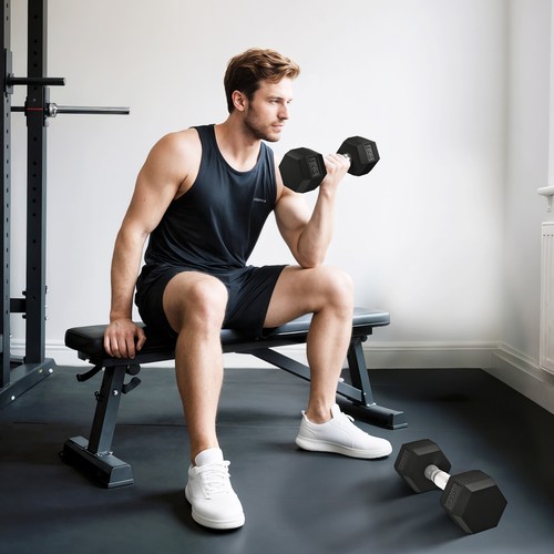 2x6kg hex dumbbells set - 2x6kg,