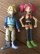 Sega Sunrise Playmates Dinosaur King: Rex Owens & Zoe Action Figures 4.5” VGC