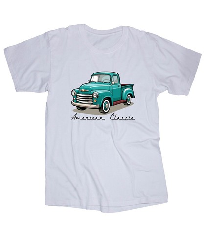American classic pickup white - american,