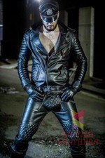 Men's Real Leather Pant Punk