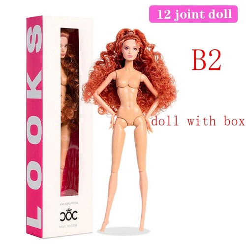 Red wavy hair supermodel - red, 12"
