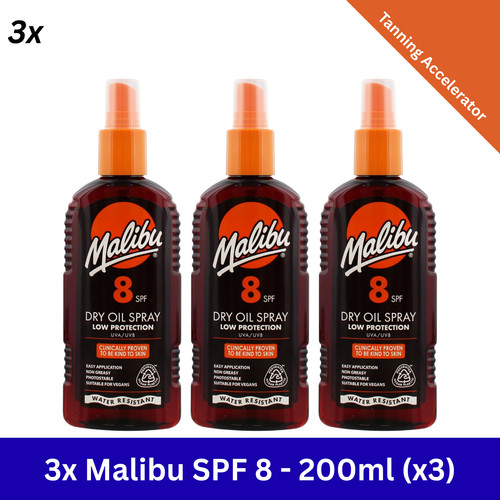 Malibu sun non - malibu, greasy