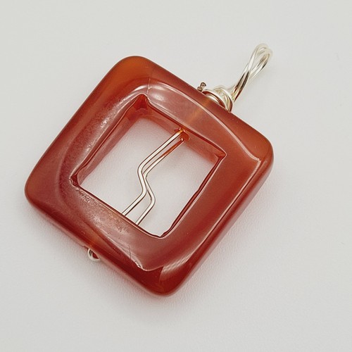 Orange red art glass - orange,