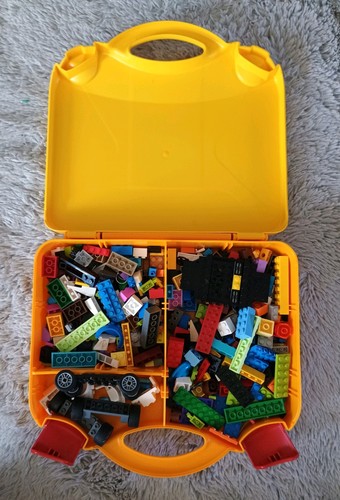 Lego yellow carrying case - lego,
