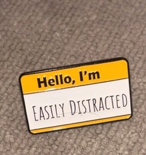 BUY 2 GET 1 FREE Funny Enamel Pin  Procrastination Chaos ADHD Work Humour Relate