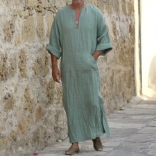 Indian Kurta Men's Robe Kaftan