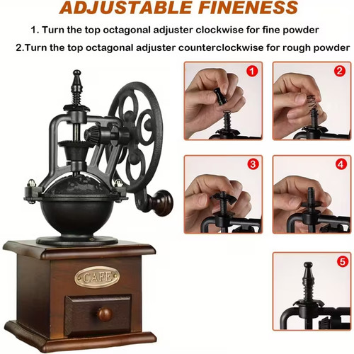 Vintage manual coffee grinder - vintage,