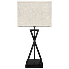 Modern Table Lamp Black Metal
