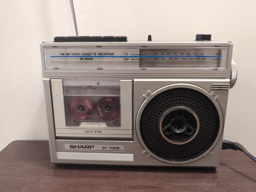 Sharp 108m boombox with - gf-108m,