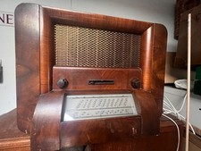 Vintage HMV Wooden Radio Model 486 Circa 1936  Art Deco prop item or collectors 