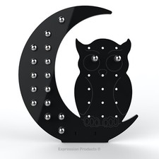Owl shaped Stud Earring Holder