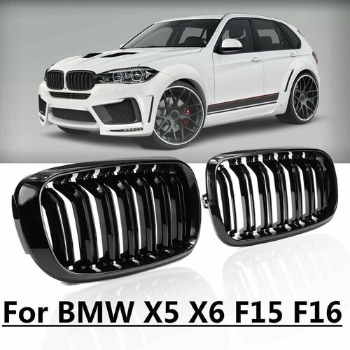 Gloss black front bumper - 2x,