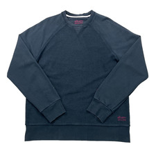 Albam Utility Sweatshirt Men's Small Blue Contrast Panel Crew Neck Pullover