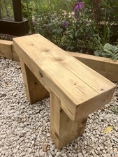 60cm  wooden garden sleeper bench