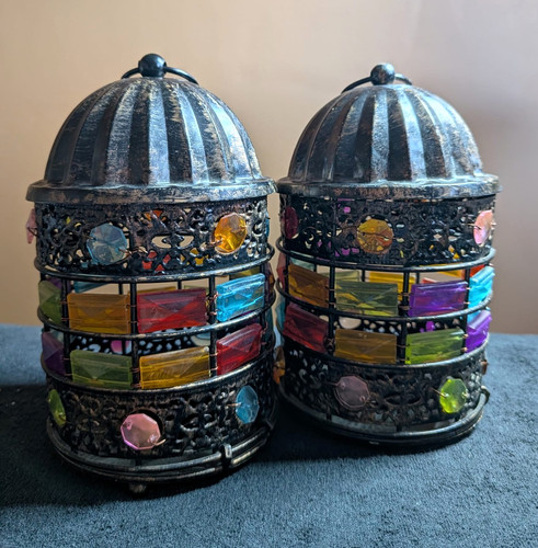Moroccan mosaic glass metal - moroccan,