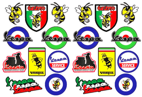 Vespa stickers decals - stickers,