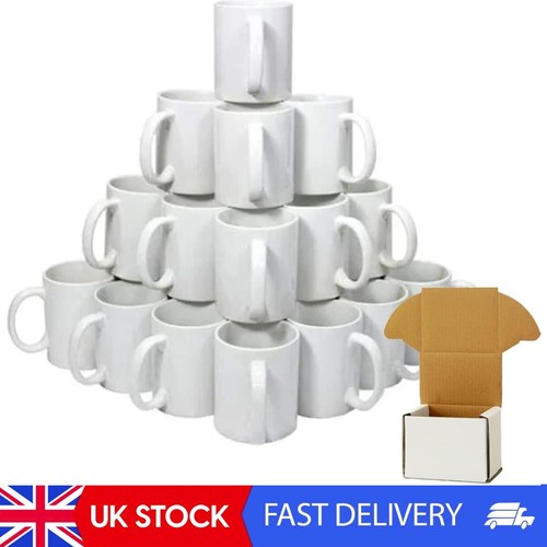 White sublimation mugs - white,
