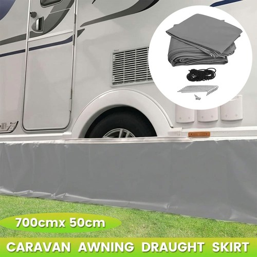 Caravan awning draught skirt - caravan,