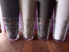 staffy staffordshire bull terrier glass hand engraved gift brand new