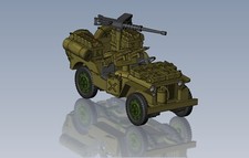 WW2 USA WILLYS JEEP, 3D PRINTED,MANY SCALES AVAILABLE