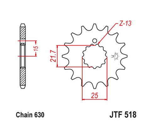 Sprocket transmission - 13,