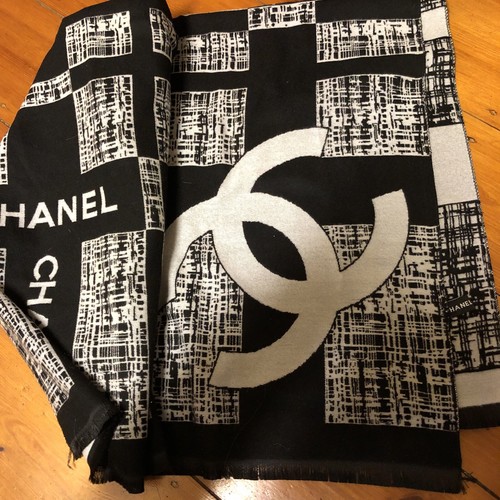 Chanel logo scarf shawl - chanel,