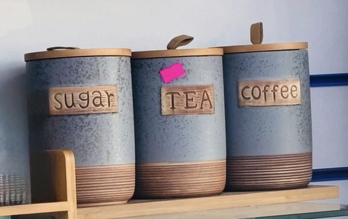 Rustic blue ceramic tea coffee - rustic,