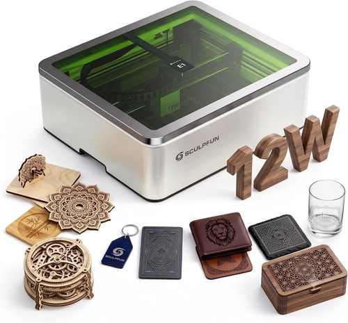 Sculpfun 12w enclosed laser - e1,