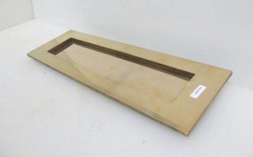 Huge vintage brass letterbox - brass,