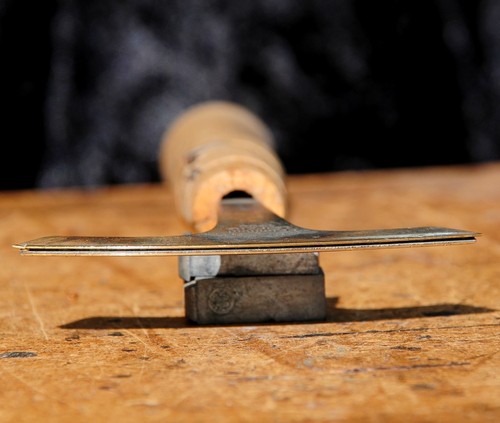 Brass bookbinder tool - tool, pallet