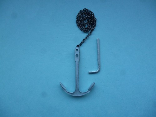 Model boat white metal - boat,
