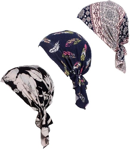 Pre tied chemo head scarf - head,