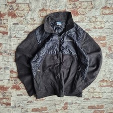 Columbia Interchange Black Fullzip Fleece Jacket Mens Large