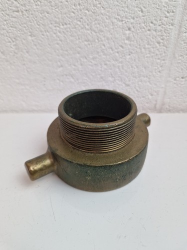 Vintage brass fire hose - brass,