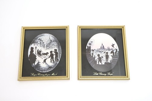 Two vintage silhouettes signed - two,
