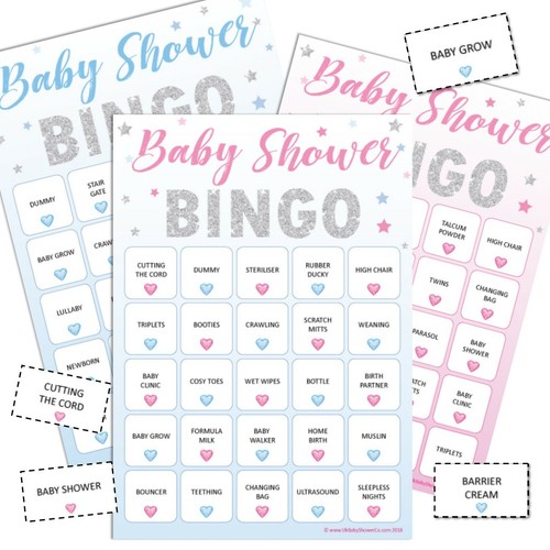 Baby shower bingo fun - baby,