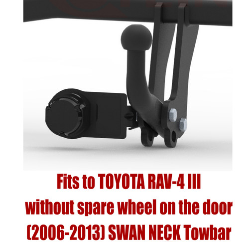 Swan neck tow bar - tow, for
