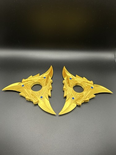 Golden ninja shuriken prop - golden, 2pc