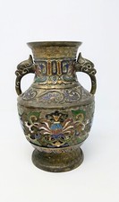 Early 20th Century Japanese Champleve Cloisonne Vase