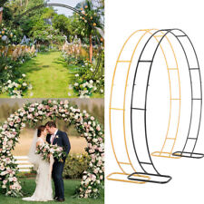 Large Metal Moon Gate Wedding Party Walk Through Flower Arch Frame Free Standing