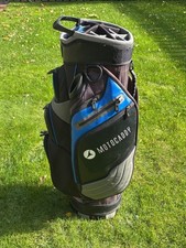 Motocaddy Pro Series Golf Cart Bag - 14 Way Dividers + Putter Well - Black/Blue