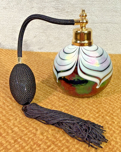 Vintage art glass perfume - art,