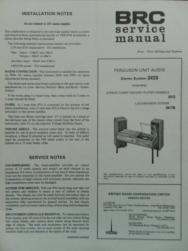 Ferguson unit audio stereo - ferguson,