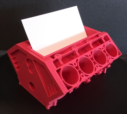 Engine block business card - v8,