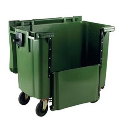 1100l wheelie bin drop down - 1100l,