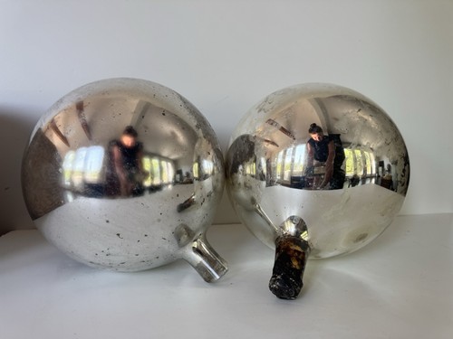 Antique silver mercury glass - antique,