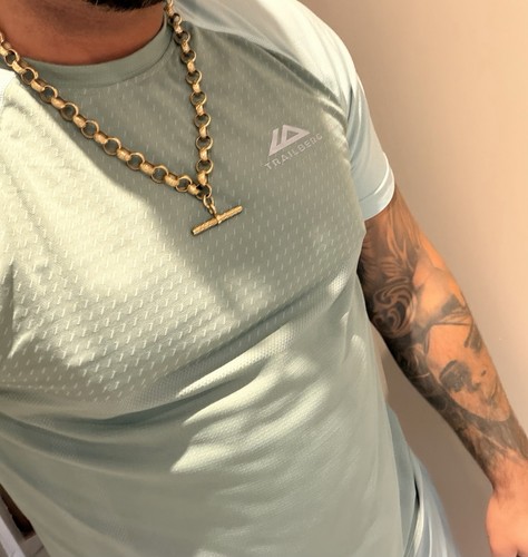 9ct gold belcher - chain, with