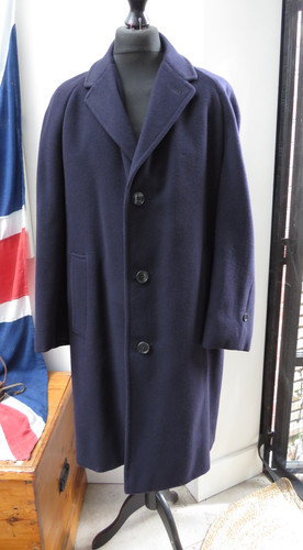 Vintage mens navy crombie - navy,