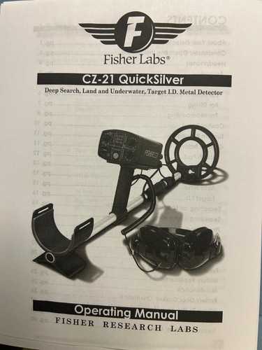 Fisher quick silver - fisher, cz-21