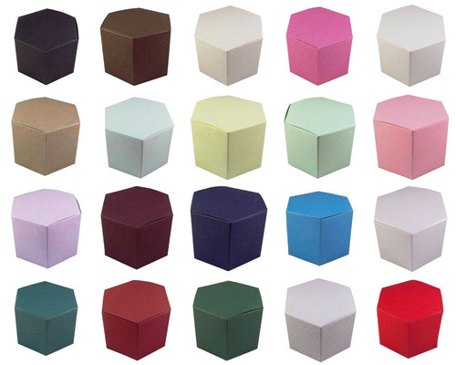 Hexagon wedding favour boxes - favour,